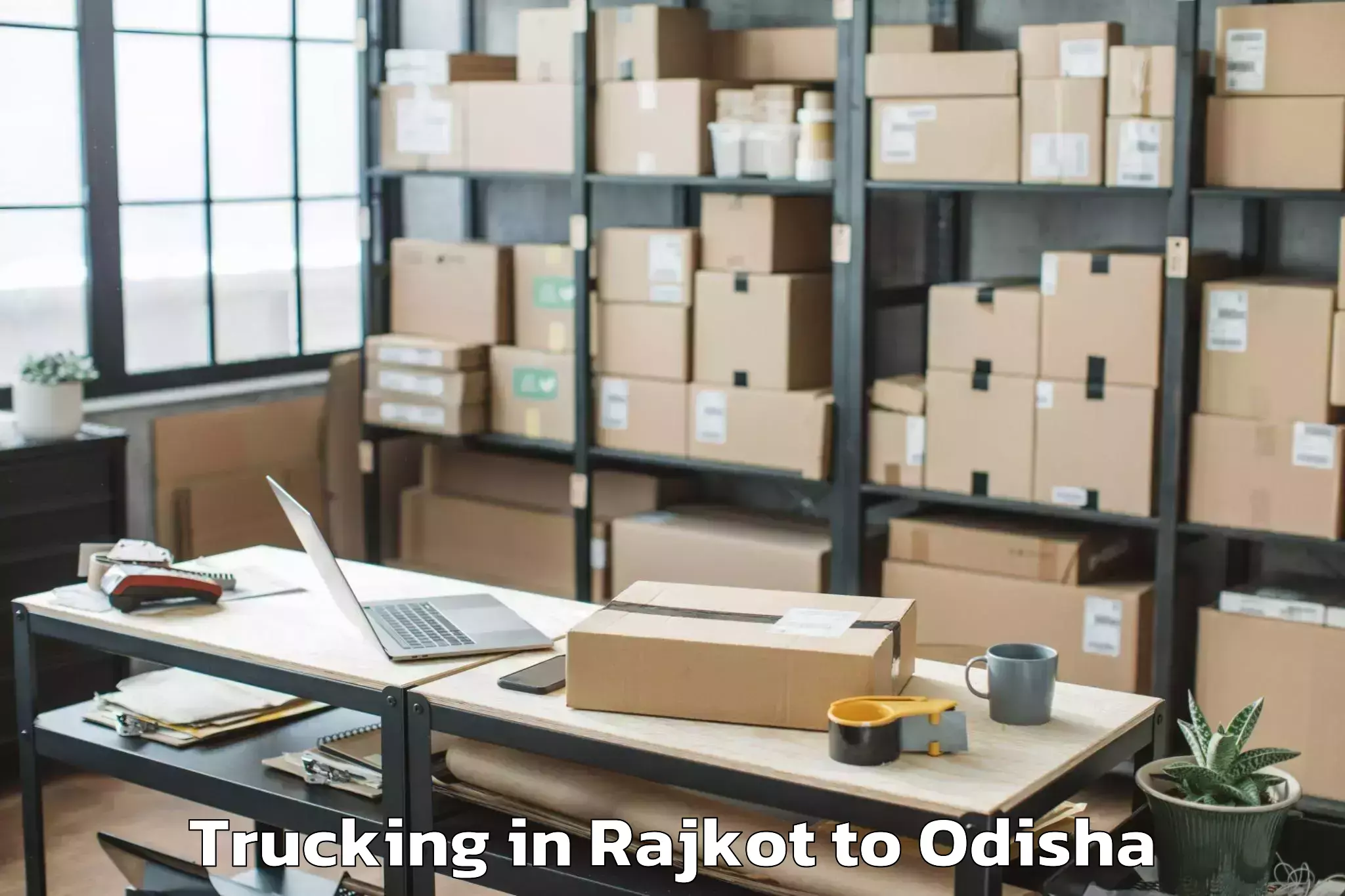 Reliable Rajkot to Thuamul Rampur Trucking